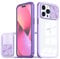 Dqtaoply Phone Camera Cover for iPhone 14 Pro Case, Heavy Duty Shockproof Protective Military Grade Slide Camera Cover Slim Phone Case Compatible with iPhone 14 Pro - Purple