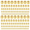 Abeillo 300Pcs Gold Smooth Round Spacer Beads-Assorted Size Round Spacer Beads Brass Tarnish Resistant Seamless Loose Beads for DIY Bracelet Jewelry Making (2/3/4/5/6MM-Gold)