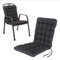 HAVE A SEAT Living Gartenstuhlauflage Niedriglehner 100x48 cm – Orthopädisch & 6 cm Dick – Wetterfest & Waschbar bei 95°C – 1er Set – Anthrazitgrau | Serie Luxury