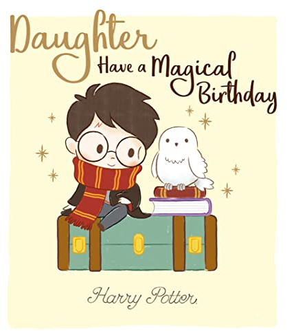 Danilo Promotions Limited Geburtstagskarte für Tochter, Harry Potter Geburtstagskarte für Tochter, Harry Potter, mehrfarbig, 210 x 290 mm
