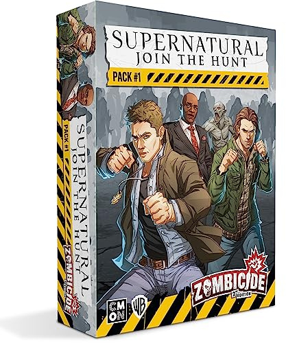 CMON Zombicide Supernatural Character Pack #1 - Sam, Dean, Alpha Vampire, Wendigo - Unleash Hellish Action! Kooperatives Strategie-Brettspiel für Kinder ab 14 Jahren, 1-6 Spieler, 60 Minuten