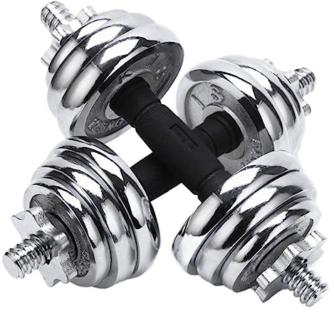 HALAHAI Hanteln Plating-Hantel-Langhantel-Set, Eisenhantel, Heim-Fitnessgeräte Für Herren, Ein Paar Fitness-Hanteln Mit Verstellbarem Gewicht Kurzhanteln (Color : A, Size : 30kg(15kg*2))