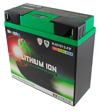 Batterie moto Skyrich au lithium HJ51913-FP - Dimensions : 18,1 x 7,7 x 17 cm pour BMW R1150R/RS/RT 1150 2001-