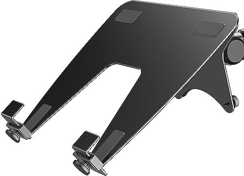 Ergounion - Supporto VESA per computer portatile, 100 x 100 mm vesa laptop adapter for monitor arm, supporto laptop e tablet fino a 17,6, colore: Nero
