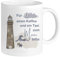 GRAZDesign Tasse Maritim mit Namen personalisiert, Kaffeebecher mit Wal und Leuchtturm als Geschenk, Keramik 330ml