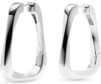 JETTE Damen-Creolen 925er Silber One Size, Silber 32025935