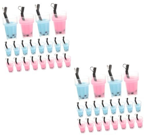 NUOBESTY 2 Sets Einzigartige Charms in Teeform Für Halsketten Armbänder Personalisierte Schmuckdekoration Für Projekte 20 Stück * 2