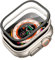ESR Armorite Schutzfolie für Apple Watch Ultra 2/1 (2024/2023/2022, 49 mm), Displayschutz aus Gehärtetem Glas mit Aluminiumrahmen, Vollflächiger Schutz, Kratzfest, Titanmetall+Schwarz, 2 Stück
