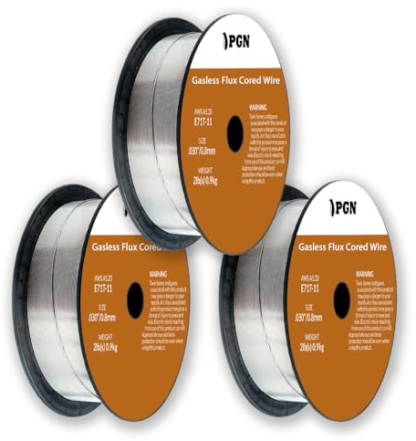 PGN E71T-11 0,76 cm (3 Stück) gasloser Flussmittelkern-Schweißdraht, 0,9 kg Spule