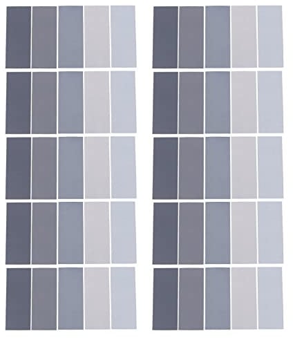 TsoLay 10X Nasses Trockenes Schleif Papier Der Schleifmittel-20 Stücke, 1000/2000/3000/5000/7000 Schleif Papier Bedeckt Zusammen Stellung für Das Hölzerne Polieren Automobil Schleifen