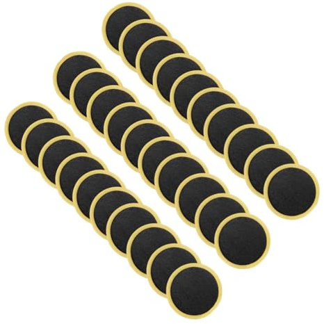 hgnxa Lot de 30 rustines de réparation de pneu de vélo sans colle - Patchs portables pour réparation d'urgence