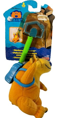 alles-meine.de GmbH Kuscheltier - Anhänger - Der Bär im großen blauen Haus - mit Sound - 14 cm - Rucksackanhänger Plüschtier Baby Kleinkinder Kinder Schmusetier - lustig Sprüche ..