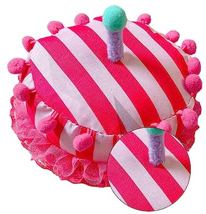 TOYANDONA 1stück Kindergeburtstagsmütze Cartoon-stil Verstellbar Mit Kuchen-design Party-dekoration Für Süßes Accessoire Für Geburtstagsfeiern Und Kreative Anlässe Gestreift