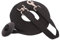 Cord Longierleine aus Baumwolle mit Gummistopper, Pferdeleine für Pferde mit Drehbolzenverschluss, 7,3 m, Schwarz, 7,3 m