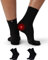 DANISH ENDURANCE Calzini Compressione per Fascite Plantare, Uomo Donna, Fasce Anti-Vesciche per Dolori Caviglia, Calzini Ortopedici per Neuropatia, 2 Paia