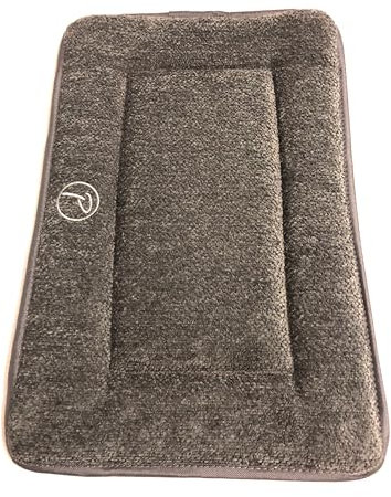 Petlando Hundematte Cosymat – hochwertiges Cord-Material, rutschfeste Unterseite, passend für Transportboxen, waschbar bei 30 Grad – Größe S 60x40x3cm, Anthrazit