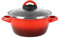 Casserole 'SR' Ø16 cm avec couvercle en verre couleur rouge Magefesa