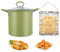 Deep Fryer Pot with Strainer Basket and Lid, 3L Stainless Steel Deep Fryer Pan with Handle, Multipurpose Cooking Pot, Bacon Grease Container for Frying Fish Shrimp Chicken Fries