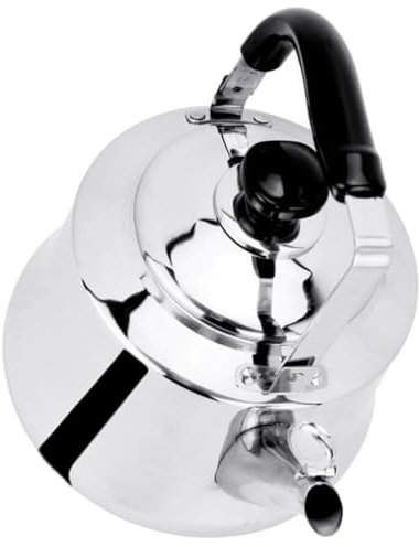 DECHOUS Bouilloire À Eau En Métal Robuste De 1 L Avec Sifflet En Acier Inoxydable Pour Gadget De Cuisine À Domicile Théière Sifflante