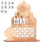 Ramadan Kalender aus Holz, Rustikaler 30 Tage Countdown Ramadan Kalender Kinder, Ramadan Adventskalender Eid, Ramadan-Kalender Elegante Mubarak Ramadan Dekoration (Castle)