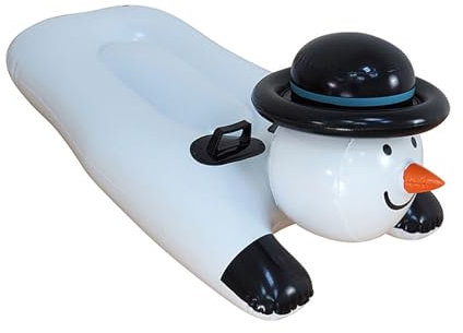omiinitio Aufblasbares Skibrett Snowboard Faltbarer Schneeschlitten Für Erwachsene Und Kinder Schneeöhrchen Aufblasbare Schneeschlitten Mit Doppelter