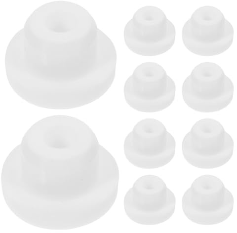 IMIKEYA 10pcs Silicone Bathtub Jet Covers: Sink Overflow Hole Covers Waterproof Inserted Locking Stoppers for Kitchen Bathroom Sink Furniture End Caps
