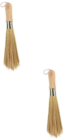 Amosfun 2 Pièces Brosse à Pot Jointoyer Faire La Nettoyage Scrubber Assiette Brosse Cure-Pipe à avec Distributeur De Lave- Couler Balai Wok
