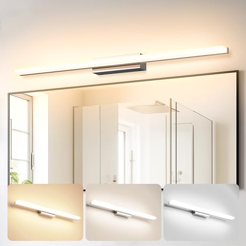 SUZNIU LED Spiegelleuchte Bad IP44 3000K/4000K/6000K 100CM 20W Spiegellampe