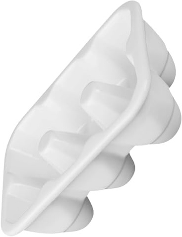 KICHOUSE Plateau à Œufs en Porcelaine 6 Compartiments Blanc pour Stockage Réfrigérateur et Organisation Cuisine Familiale