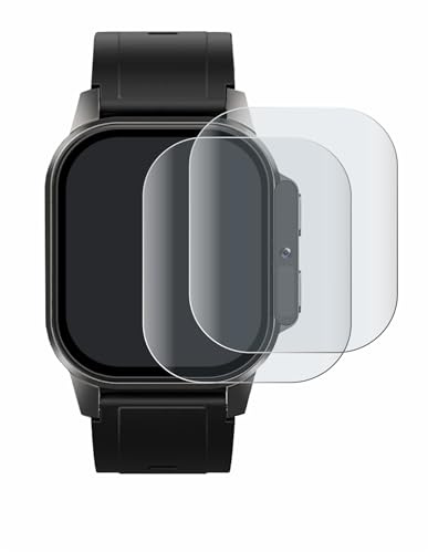 BROTECT Full-Cover Schutzfolie Matt für Domino Watch DM62 (2 Stück) - Full-Screen Displayschutz-Folie, 3D Curved, Anti-Reflexion
