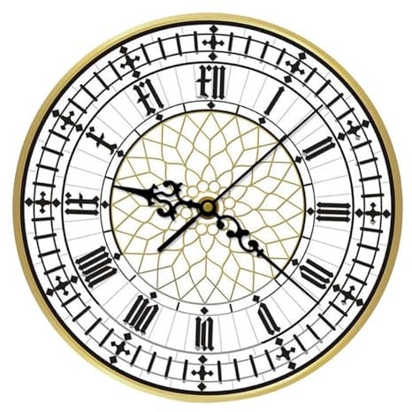 TWISAXC Refined Big Ben Acrylic Clock Non Ticking Silent Bedroom Kitchen Office And Living Room Decor And Durable For Long Time. Easy To Install And By Simple Tool. Big Ben Clock