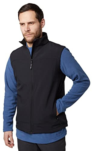 Peter Storm Men's Water Repellent Softshell Gilet with 2 Zipped Hand Pockets & Fleece Lining, Outdoors Bodywarmer, Insulated Vest, Camping, Walking, Trekking and Hiking Clothing
