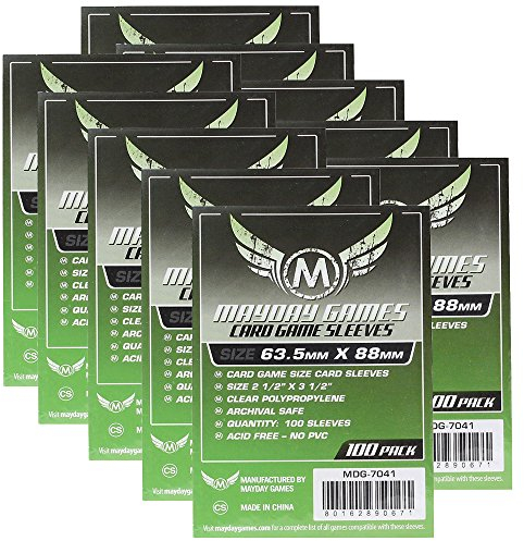 Unbekannt MayDay Standard Card Game Sleeves - Kartenschutzhüllen 63,5x88mm (1000 Stück) Vorteilspack