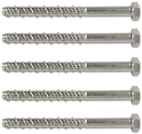 M12 x 150mm Concrete/Masonry Screw Anchor Bolt (Pack of 10)