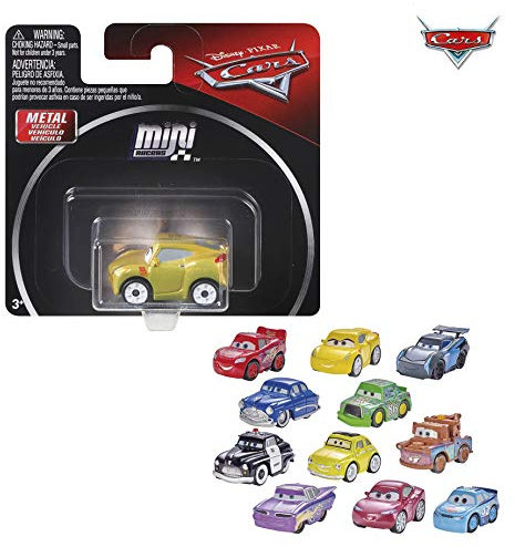 Mattel-GKF65 Cars Micro blister, Modèle aléatoire