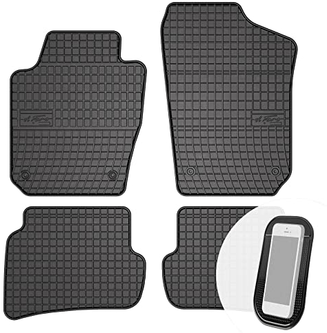 moto-MOLTICO Gummimatten Auto, 4-teiliges Set, Allwetter Gummi Fußmatten, Antirutsch & Wasserfest Autoteppiche - passend für Seat Ibiza IV, Skoda Fabia III