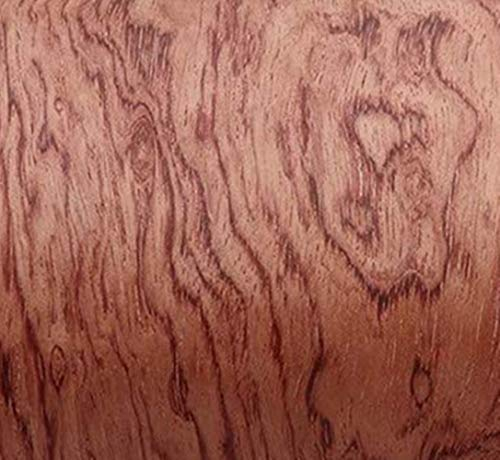 Aibote Grimace Placage Bois de Rose Restauration Feuilles Bois Naturel Matériel de Bricolage pour Armoires de Tableau Meubles de Cuisine(Taille Globale:21x260CM)(Coupe Plate)