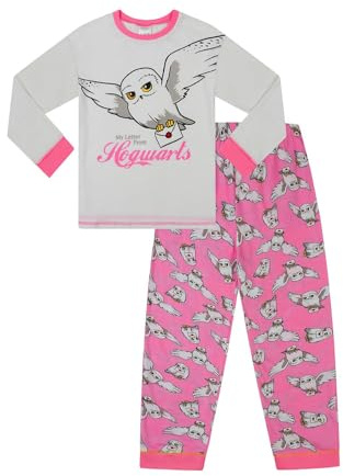 ThePyjamaFactory Harry Potter Hedwig I Got My Letter from Hogwarts Longue Rose Ensemble Pyjama pour Filles PJ's pour Enfants