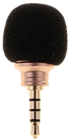 Sharplace Mini Kondensator Mikrofon Richtmikrofon mit (3,5mm) Ausgang für Smartphone, Handy, PC, Laptop, Diktiergerät, usw, Stereo