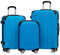 BEIBYE 2045 Zwillingsrollen 3tlg. Reisekoffer Koffer Kofferset Trolleys Hartschale in 14 Farben (Tuerkis)