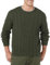 Amazon Essentials Men's Long-Sleeve 100% Cotton Fisherman Cable Crewneck Jumper, Dark Olive, XXL