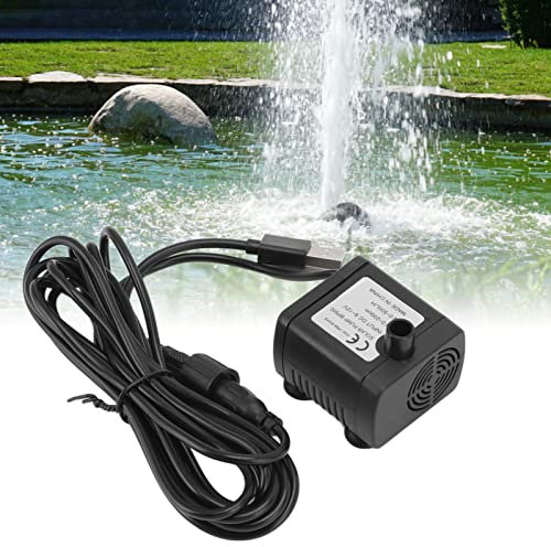 Pompe à eau miniature DC6‑12V 0‑200cm Mini pompe de fontaine solaire Kit de pompe à eau solaire de fontaine polyvalente pour aquariums Cadeau de Saint Valentin