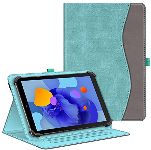 Fintie Tablet Universal Hülle für 11 Zoll DOOGEE U11/U11 Pro/Blackview Tab90 11/TABWEE W90 11/Whitedeer/HotLight/DOOGEE U10 10 Zoll, Multi-Winkel Hülle Universal für 9-11 Tablet, Türkis