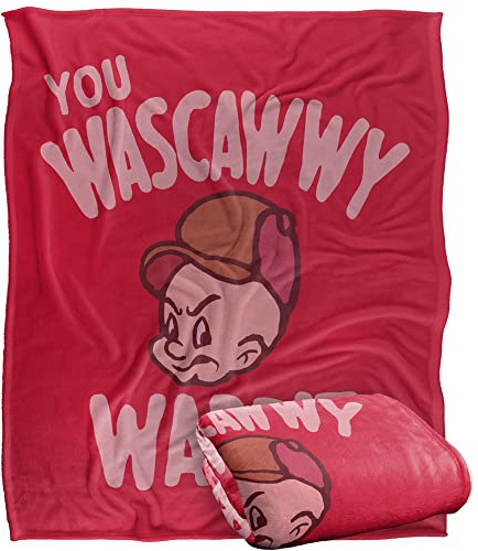 LOONEY TUNES Blanket, 152 x 127 cm The Wascally Wabbit Silky Touch Super Soft Throw Blanket