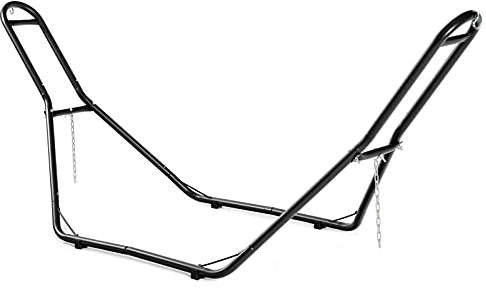 KOMFOTTEU Hängemattegestell Outdoor, Hängesessel Gestell Belastung 150 kg, Hängemattenhalter mit rutschfeste Fußmatte, Hängemattenständer für Strand, Reise