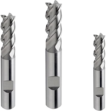 HSS-E (Co5%) Schaftfräser HB/Weldon, Typ N, DIN 844 40° Z=4 Fräser Ø 2-25 mm (14.0 x 26 x 83 - d2=12 mm)