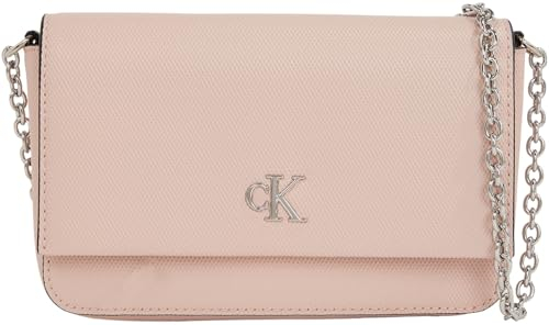 Calvin Klein Jeans Sac à Bandoulière Femme Minimal Monogram Petit, Rose (Pale Conch), Taille Unique