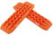 COSTWAY Tablas de Tracción Todoterreno, Alfombrillas de Tracción de 2 Piezas para Nieve, Extracción y Recuperación de Vehículos, para Llantas y Alfombrilla de Tracción (Naranja, 107 x 31 x 7 cm)