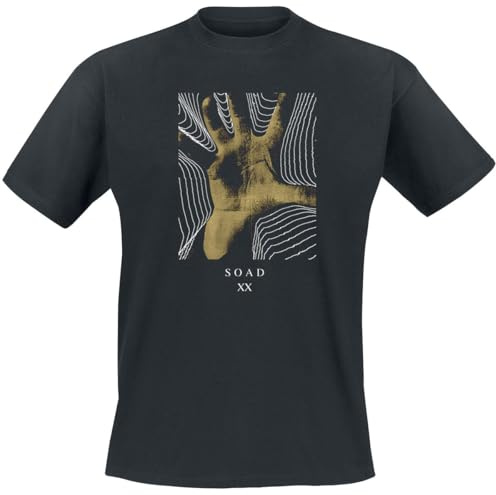 System Of A Down 20 Years Hand Männer T-Shirt schwarz Band-Merch, Bands L