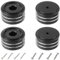 EPLZON 4 Morceaux Haute Fidélité Amortisseurs Supports antidérapants Amortisseurs Base, pour appareils Parleur Caisson de Basses et à Domicile cinéma (40×20mm, Noir)